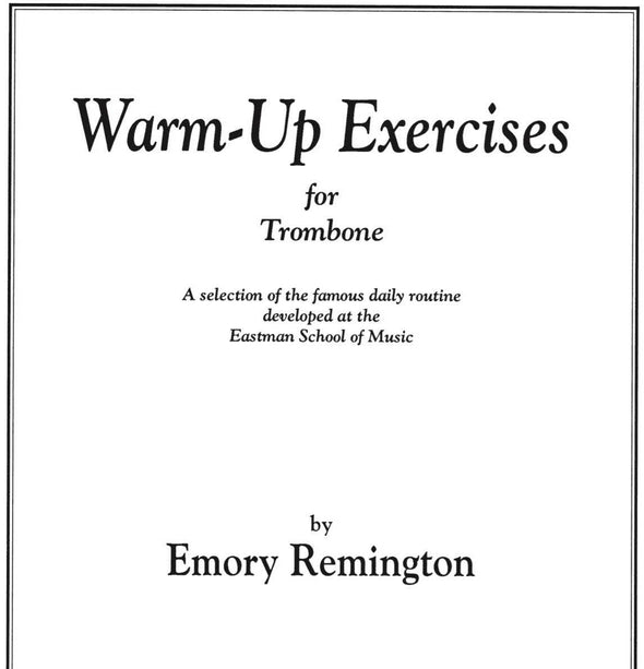 The original exercises, in manuscript form, of the daily routine developed by The Chief. Emory B. Remington, Cover