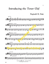 Page 3 from Introducing the Tenor Clef for Trombone or Bassoon by Reginald H. Fink. A musical way to learn to read the tenor clef.