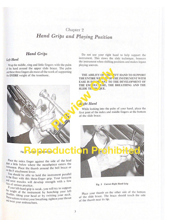 The Trombonist's Handbook, A Complete Guide to Playing and Teaching the Trombone by Reginald H. Fink - Page 3