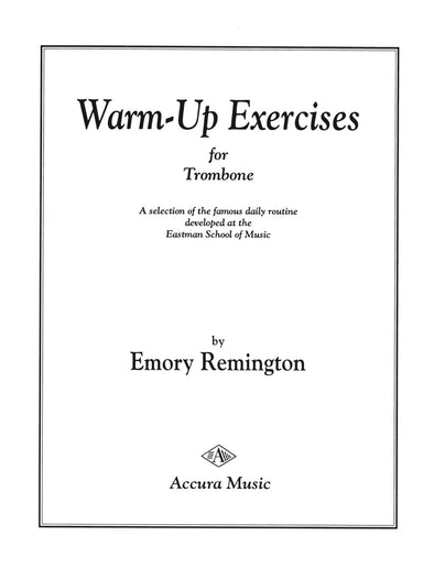 The original exercises, in manuscript form, of the daily routine developed by The Chief. Emory B. Remington, Cover