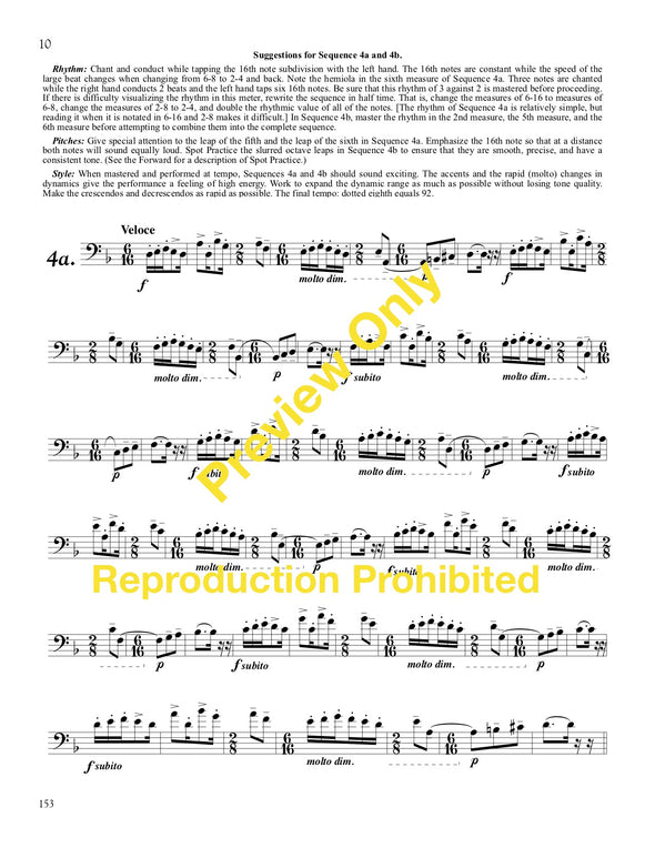 Page 10, Exercise 4a 26 Melodic Studies in Bass Clef utilizing various rhythms and tonalities based on the Blazhevich Sequences    Reginald H. Fink