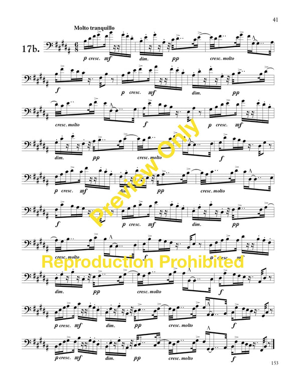 Page 41, Exercise 17b 26 Melodic Studies in Bass Clef utilizing various rhythms and tonalities based on the Blazhevich Sequences    Reginald H. Fink