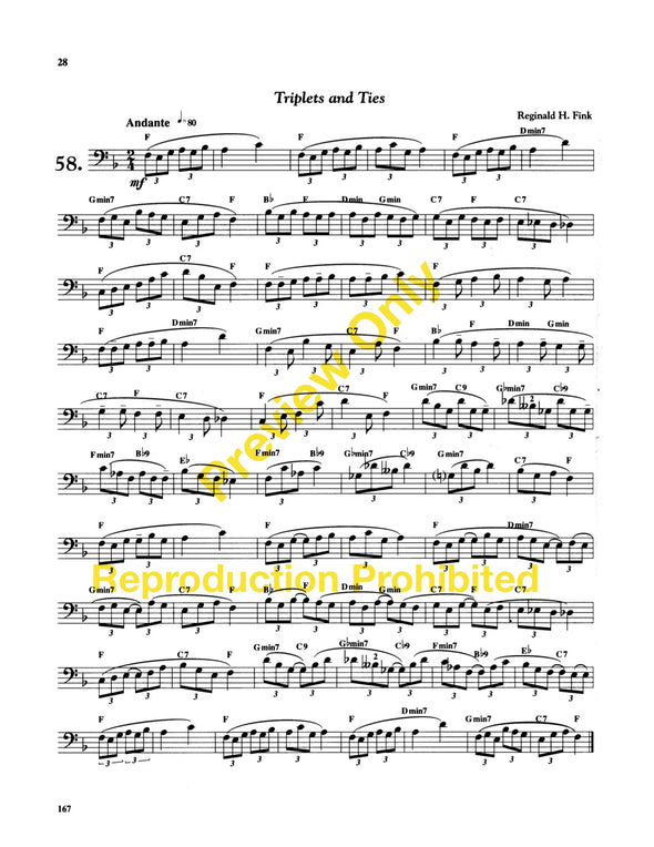 Page 28 to Introducing Legato for Trombone by Reginald H. Fink A first book for the development of legato control for advanced elementary and intermediate trombone players.