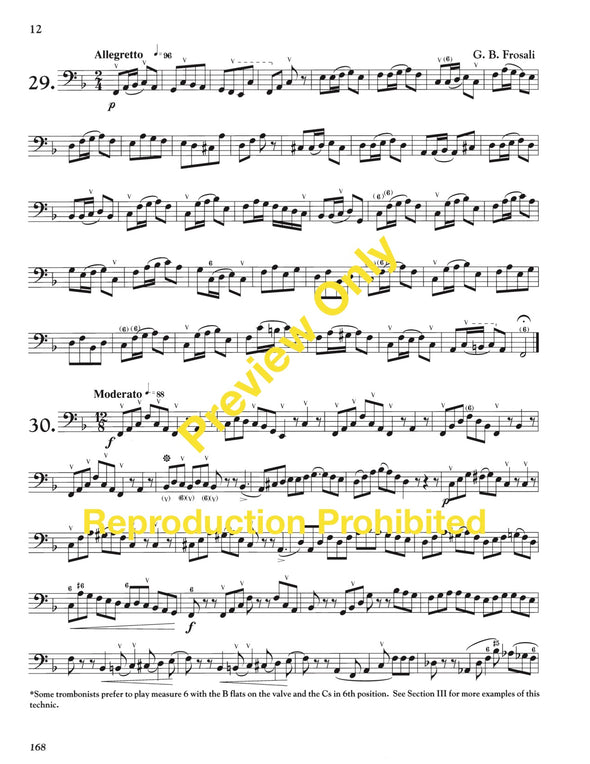 Page 12 from Introducing the F Attachment for Trombone by Reginald H. Fink For trombone players new to the F attachment and a primer for beginning bass trombonists.