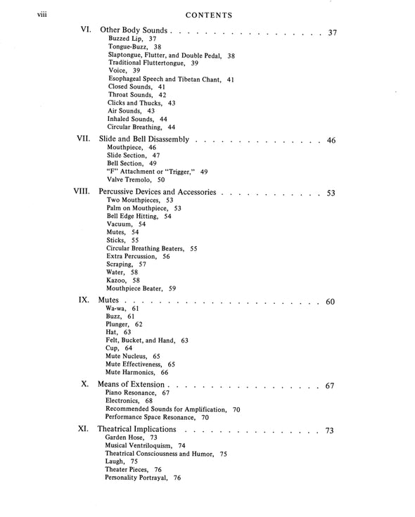 The Modern Trombone A Definition of Its Idioms by Stuart Dempster Contents Page 2